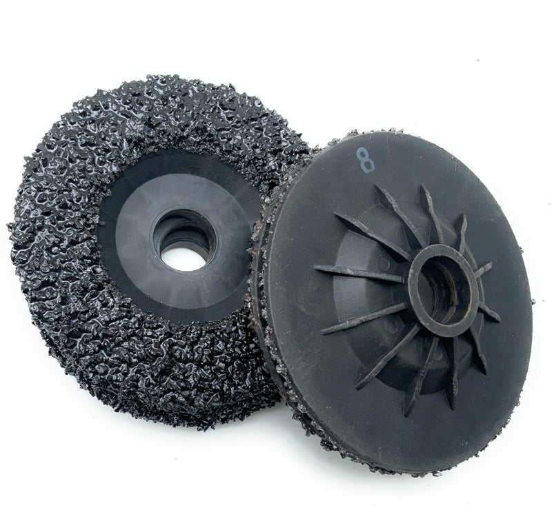 SIGNI 5 Pack SiC Plastic Back Grinding Wheel for Granite/Marble/Concrete and Glasses (4.5 INCH, 8 GRIT) 4.5 INCH