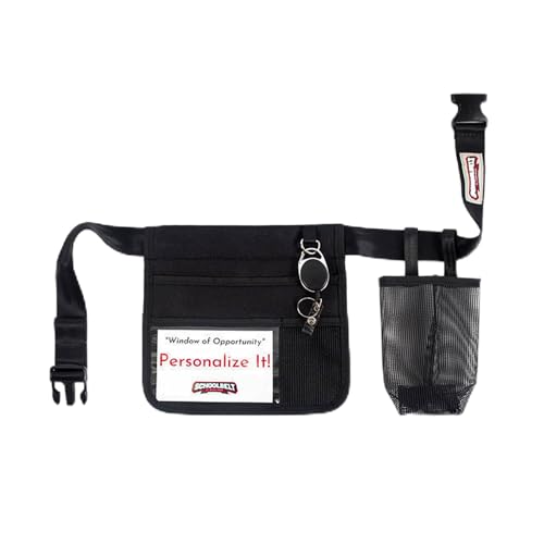 Mini -Premium Hip/Waist Pouch/Belt Clip / 6 Pocket -2-Sided/Drink Pouch/Key Carabiner/ID Sleeve (Up to 54" Waist) Up to 54" Waist