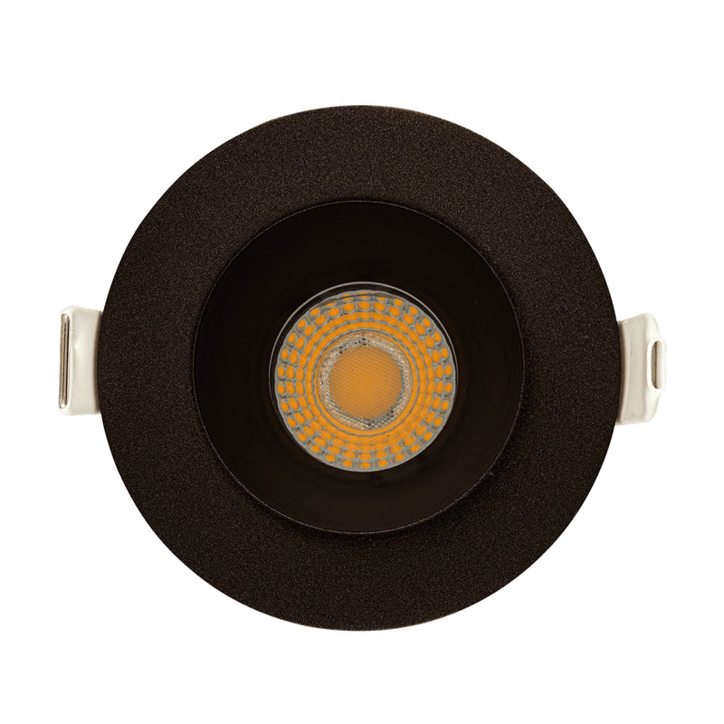 2 inch Round Bronze HO Downlight Luminaire, LED Recessed Light Fixtures Ceiling Lights, Dimmable 14-20W=125-175W,1200-1700 Lumens, CRI 90+, 5CCT Selectable 2700K|3000K|3500K|4100K|5000K Trim Round Bronze 2 inch HO