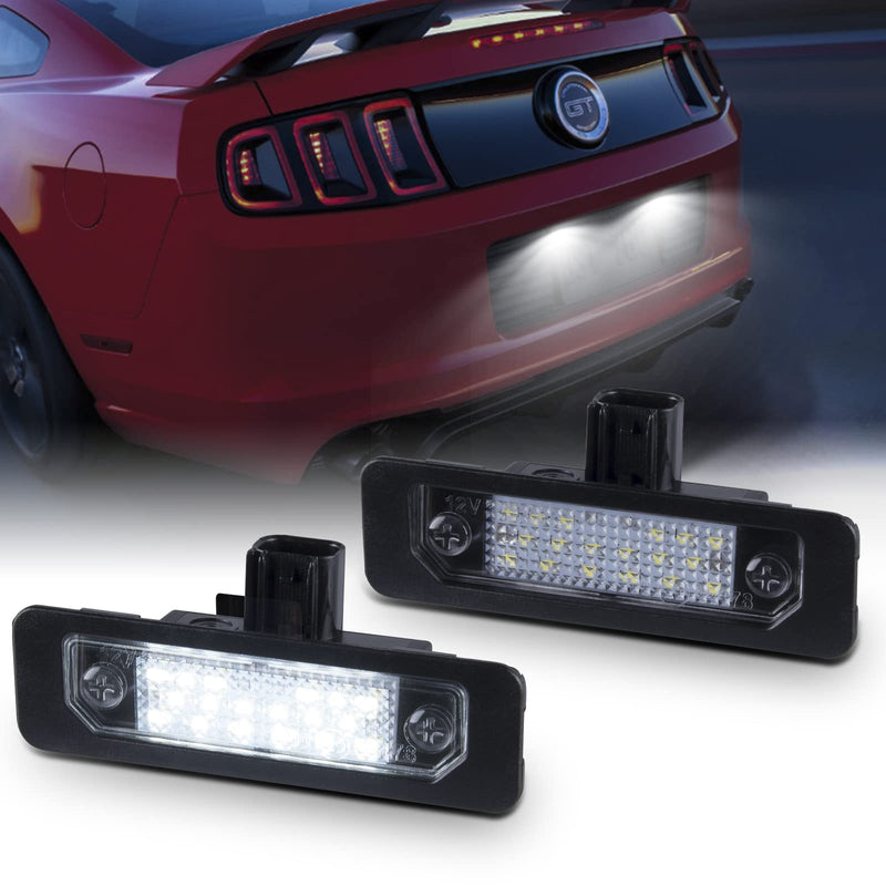 Gempro LED License Plate Lights Rear Tag Lamps for 2010-2014 Ford Mustang Fusion Taurus Lincoln MKS MKT 2010-2014 Mustang