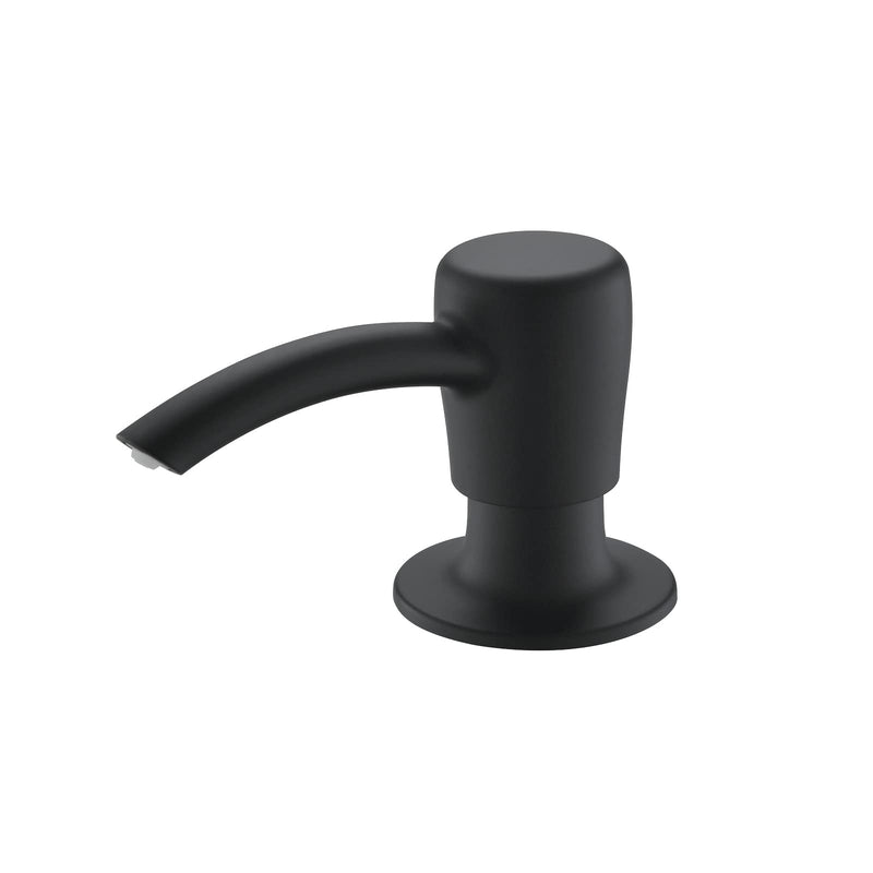 RULIA Kitchen Sink Soap Dispenser, Build in Sink Soap Dispenser, Deck Mounted Soap Dispenser, Matte Black RB2006