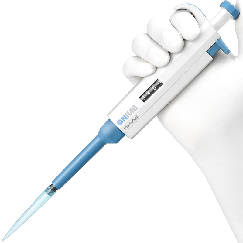 ONiLAB Lab Micropipette, Adjustable Volume Single Channel Pipettors,100-1000ul 100-1000ul