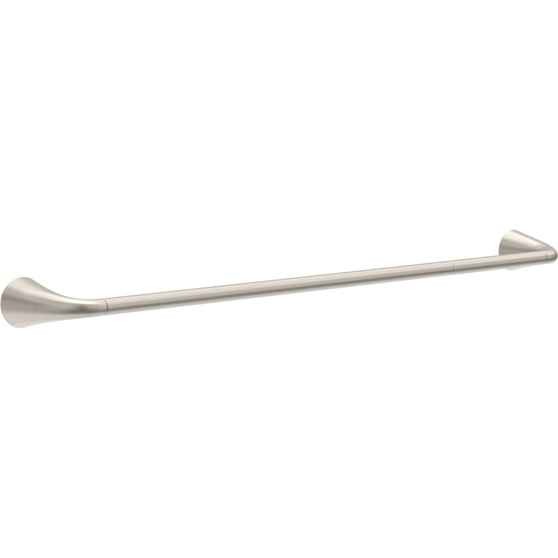 Delta Arvo (1-Pack) 18'' w/ 6" Extender Towel Rack for Bathroom SpotShield Brushed Nickel Extendable 18-24" Towel Bar for Bathroom Wall Towel Holder Rod Wall Mounted ARV18-DN