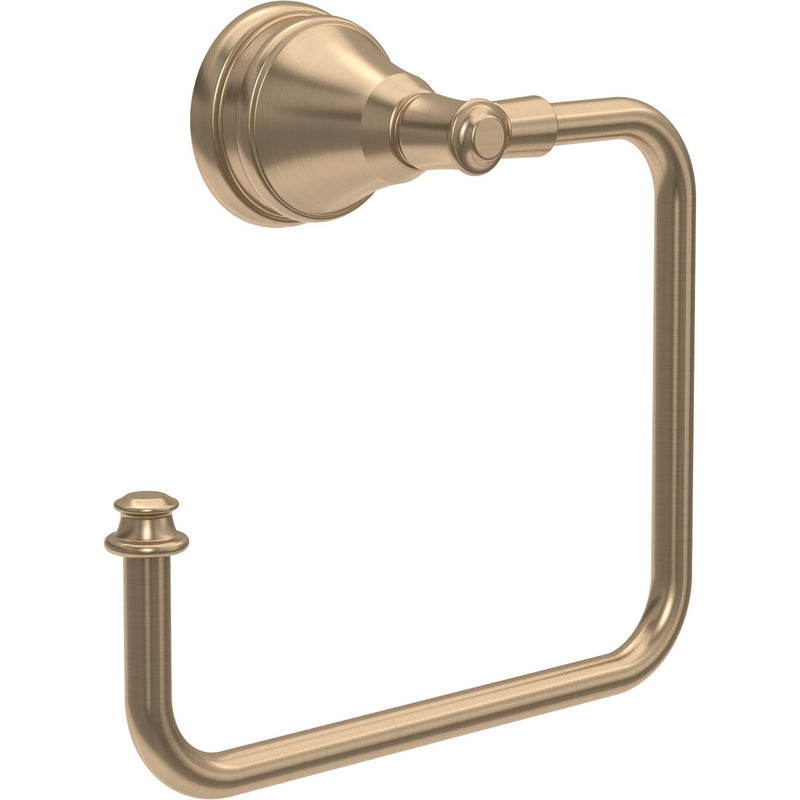 Delta Mylan (1-Pack) Hand Towel Holder Champagne Bronze Towel Racks for Bathroom Wall Square Towel Ring Holder for Bath Towel Hanger for Kitchen, Bathroom Accessories MYN46-CZ 6.52 inches x 2.72 inches x 6.2 inches