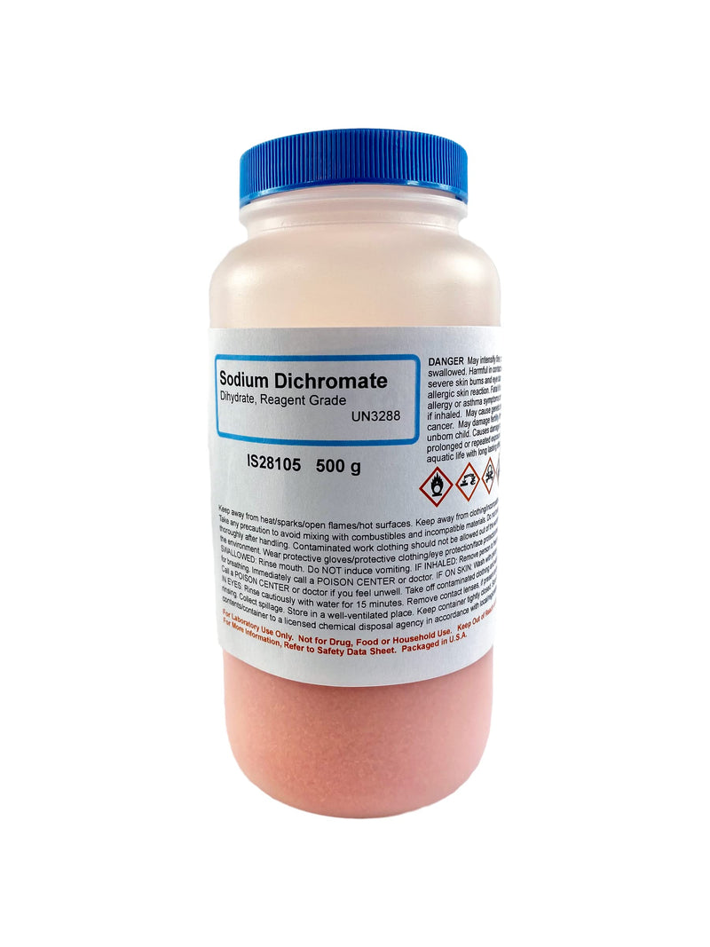 ALDON Innovating Science Sodium Dichromate Dihydrate Crystals, 500g - Reagent Grade - The Curated Chemical Collection