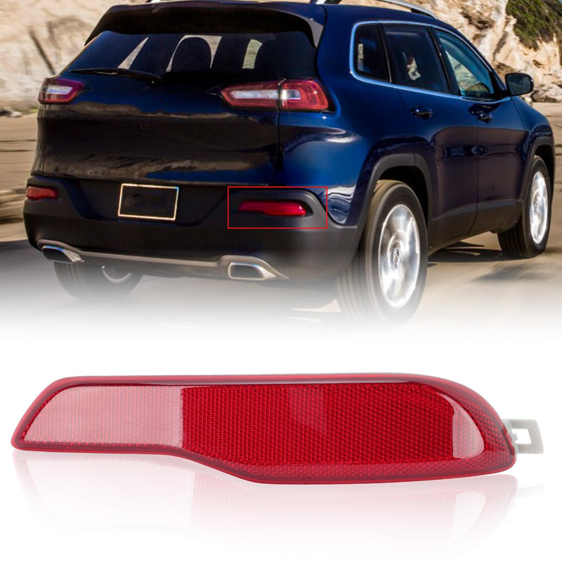 Rear Bumper Reflector for 2014 2015 2016 2017 2018 Jeep Cherokee 68105144AC Passenger Side (Right) Right