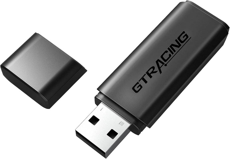 GTRACING Bluetooth 5.1 USB Adapter Wireless Audio Dongle for PC Laptop PS4 PS5 Switch Headphones, for GTPLAYER GTRACING Music Gaming Chair and Recliner, Dual Link (Connect Two Devices) Black