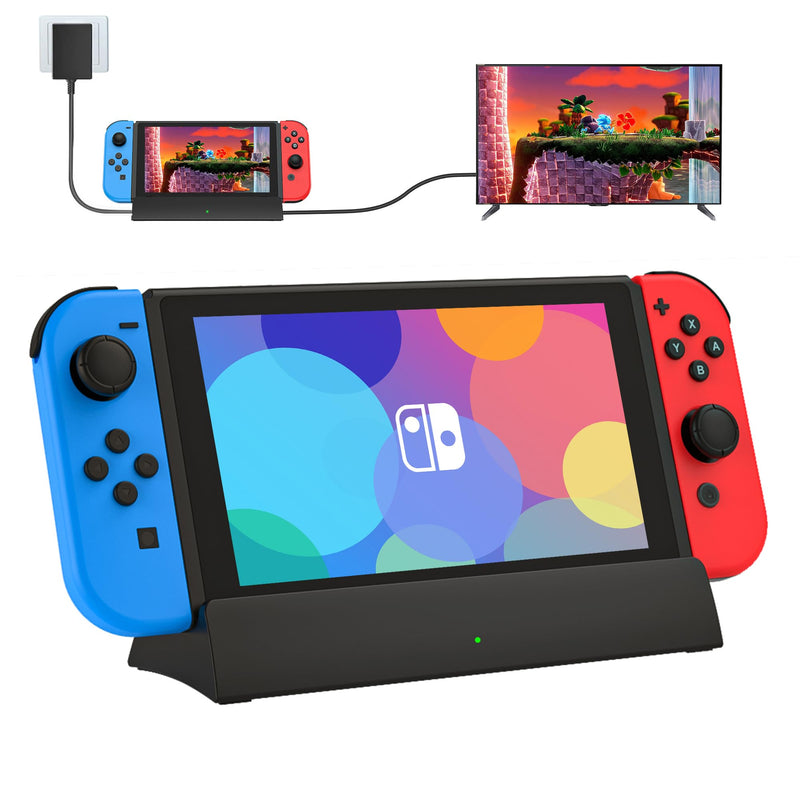 KEKUCULL TV Docking Station for Switch,Docking Station with 4K 1080P HD and USB 3.0 Port,Replacement for Official Switch Dock(Not for Switch2 and Not Included Cable)
