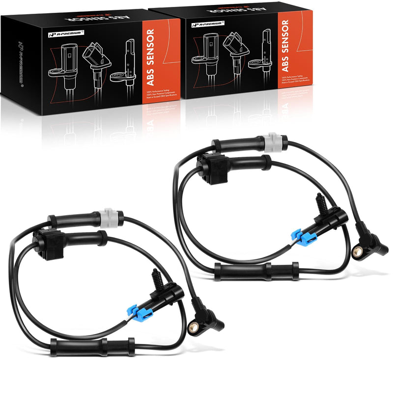 A-Premium ABS Wheel Speed Sensor Compatible with Hummer Models - H3 2006 2007 2008, Sport Utility - Front Driver and Passenger Side, (2-PC Set) Pack of 2