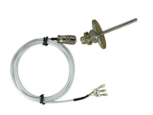 Tri-Clamp Waterproof RTD PT100 Temperature Sensors with Telfon Cable & Detachable Connector for Tri-Clamp Pipe Temperarure Measurement