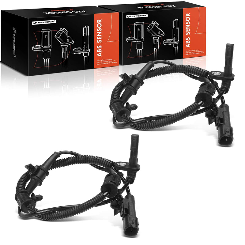 A-Premium ABS Wheel Speed Sensor Compatible with Chevrolet Models - Malibu 2013-2015, Impala 2014-2019, Malibu Limited 2016, Sedan - Front Driver and Passenger Side, Replace# 22831244, 23483145 Pack of 2