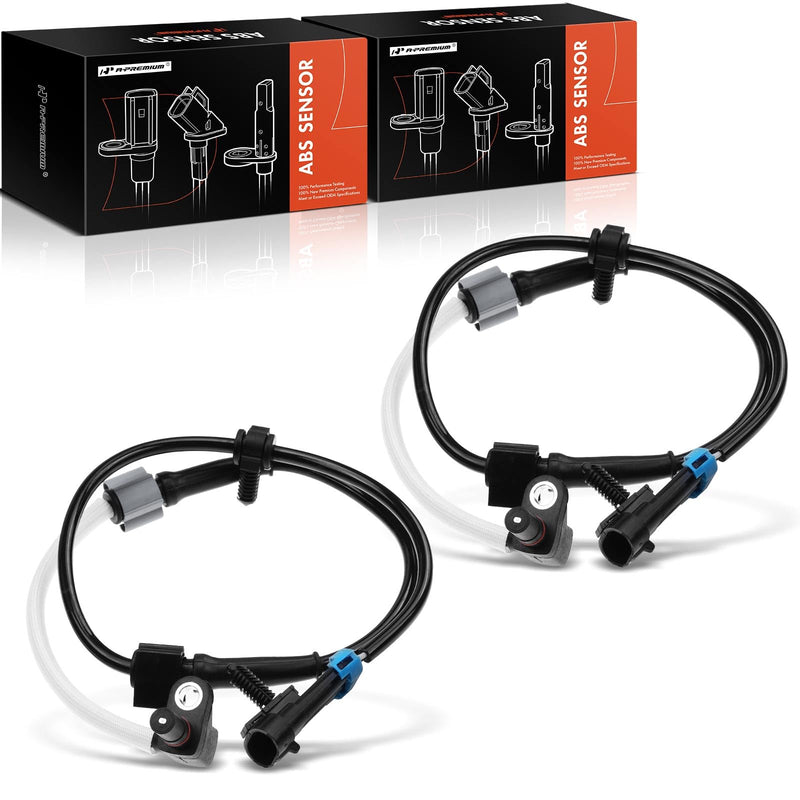 A-Premium Front ABS Wheel Speed Sensor Compatible with Chevy & GMC Models - Express 2500/3500, Savana 2500/3500 2003-2017, Express 4500 2009-2018, Savana 4500 2009-2017 - Front Driver and Passenger Pack of 2