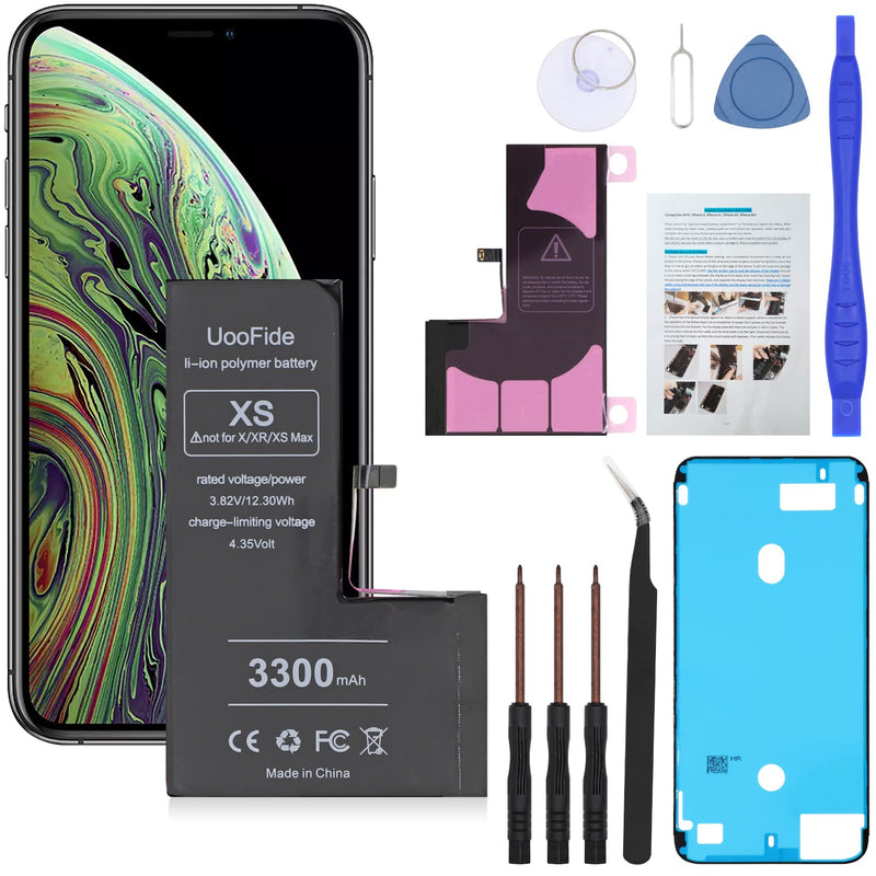 Upgraded Battery for iPhone Xs, High Capacity Replacement Compatible with iPhone Xs Battery A1920 A2097 A2098 A2100 with Professional Repair Tools Kit
