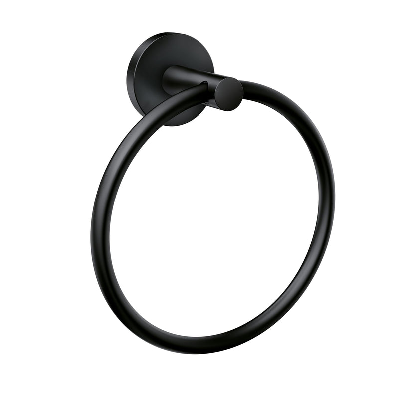 Moen Y5785BL Modern Bathroom Hand Towel Ring, Matte Black (Pack of 1)