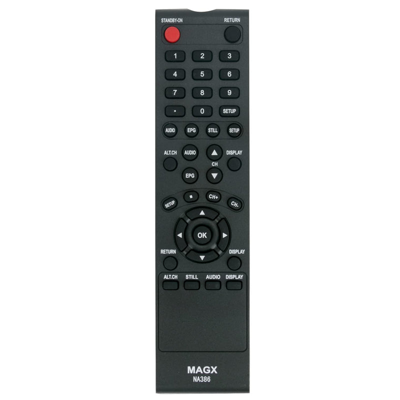 NA386UD NA386 Replacement Remote Control Commander fit for Magnavox Set Top Box TB100MW9A TV110MW9 TB100MW9 TB100MW9B TB100HW9 TB110MW9 TB110MW9A DTV Digital to Analog Converter