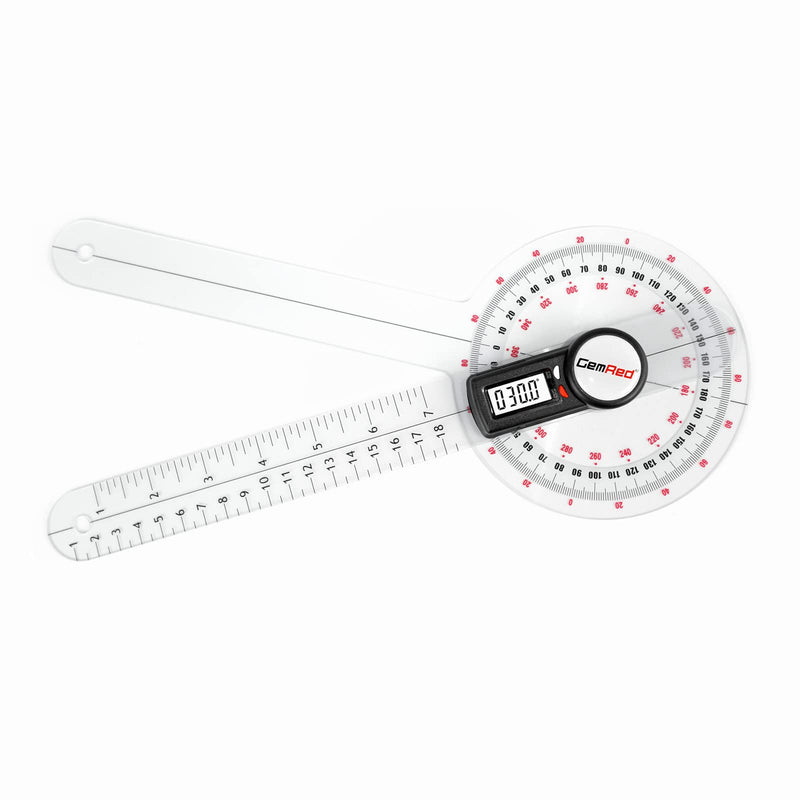 GemRed 12" Digital Goniometer for Joint Range of Motion ROM Measurement(GR311 New Version) 300mm(New Version)