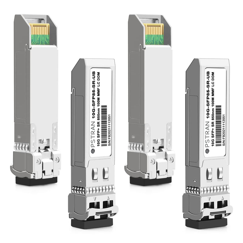 10GBASE-SR SFP+ Optical Transceiver Module Compatible with Ubiquiti Unifi UF-MM-10G 10Gbps 850nm 300m DDM Duplex LC MMF 4 Pack