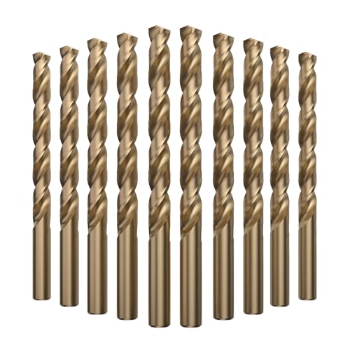 LU&MN M35 Jobber Drill Bits, 3/8", 10 Pcs 3/8 in