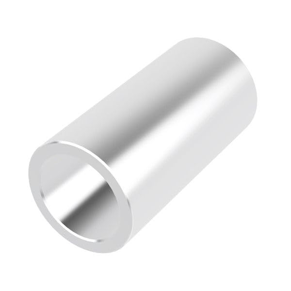 Aluminum Spacer 1/2" OD x 3/8" ID x 1" Long-Round Spacer Unthreaded Standoff Bushing Plain Finish, Fits Screws Bolts 3/8" by Metal Spacers Online (25 Pack) 1" Length 25
