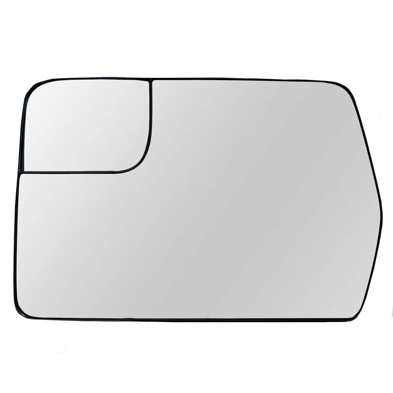Left Driver Side Heated Mirror Glass Replacement For 2011 2012 2013 2014 Ford F150 - for Ford F150 Side Mirror Glass With Rear Holder - Replace BL3Z-17K707-E Left (Driver Side)