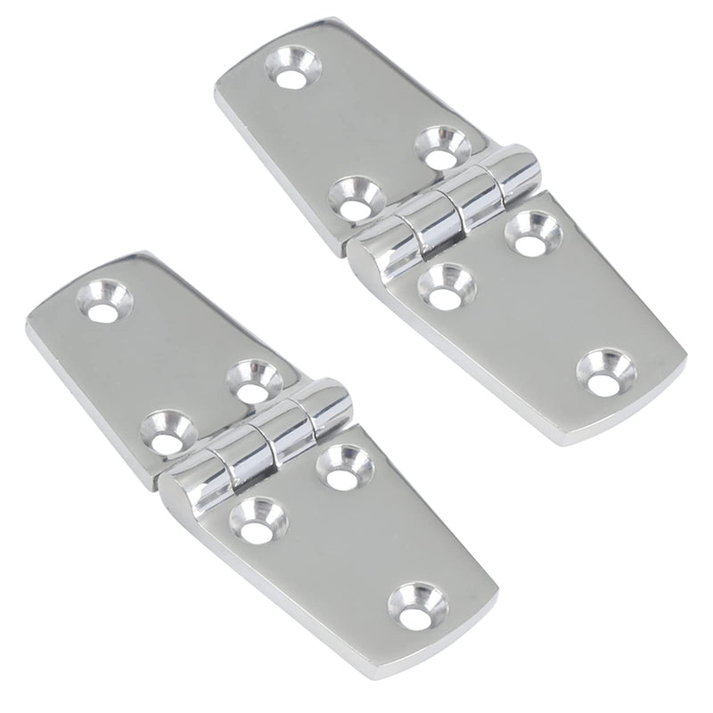 AMYSPORTS Marine Mount Door Hinges Steel Stainless Hatch Boat Hinge Hardware Heavy Duty Boat Hinge Deck Cabinet SUS316 1.51 inch x 4.00 inch 2pcs