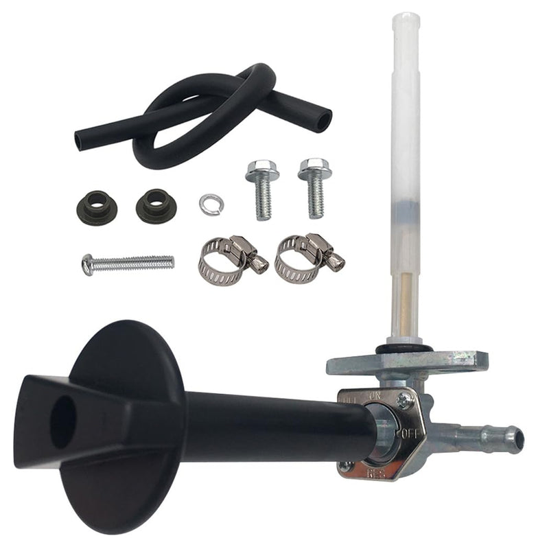 Fuel Tank Petcock Valve with Lever Screw Fits for 1997-2014 Honda Recon 250 TRX250TE TRX250TM 2x4 ES Fourmax Rancher TRX350 ATV Replaces 16950-HM8-003 16950-HN7-003