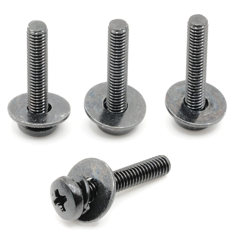 ReplacementScrews M4 Wall Mount Screws Compatible with Samsung 19-22mm Installations (1.25mm Pitch)