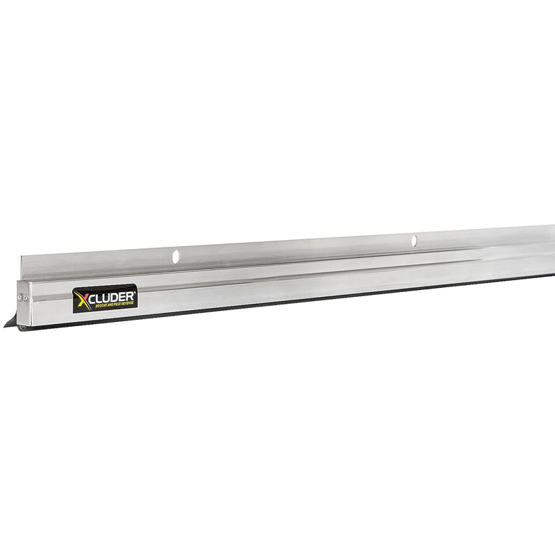 Xcluder 48" Low-Profile Door Sweep, Aluminum – Seals Out Animals, Enhanced Weather Sealing, Easy to Install; Door Seal Guard; Chew Proof Low Profile 48 Inch