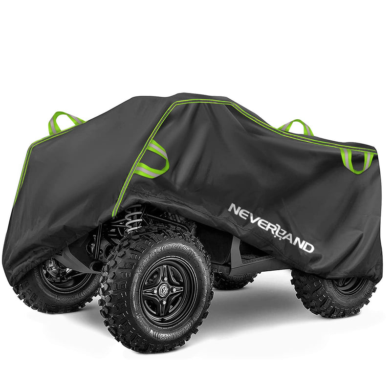 NEVERLAND ATV Cover, Waterproof Heavy Duty 4 Wheeler Cover with Buckle, Dustproof Anti UV Windproof All Weather Outdoor Storage Quad Cover for Polaris Sportsman Yamaha Honda Coleman XL XL-82.7''L x 47.2''W x 45.2''H
