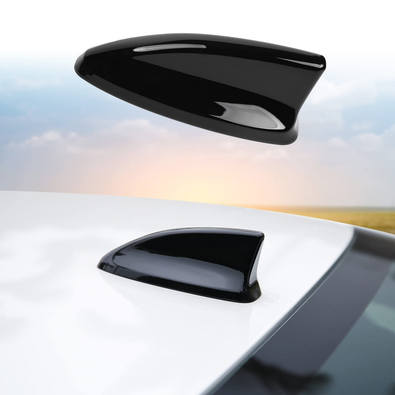 Thenice for 11th Gen Civic Accessories Antenna Topper Car Shark Fin Cover Exterior Decoration Compatible with Honda Civic 2022 2023 2024 2025 2026 -Glossy Black