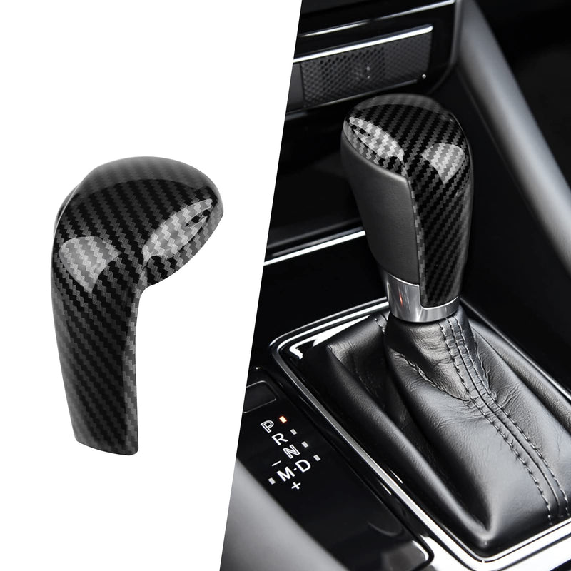 Compatible with Mazda CX-5 CX-9 CX-3 6 3 Accessories Car Gear Shift Knob Cover Trim Cap Gear Panel Gears Sporty Interior Decoration Sticker -Carbon Fiber Style Carbon Fiber Style