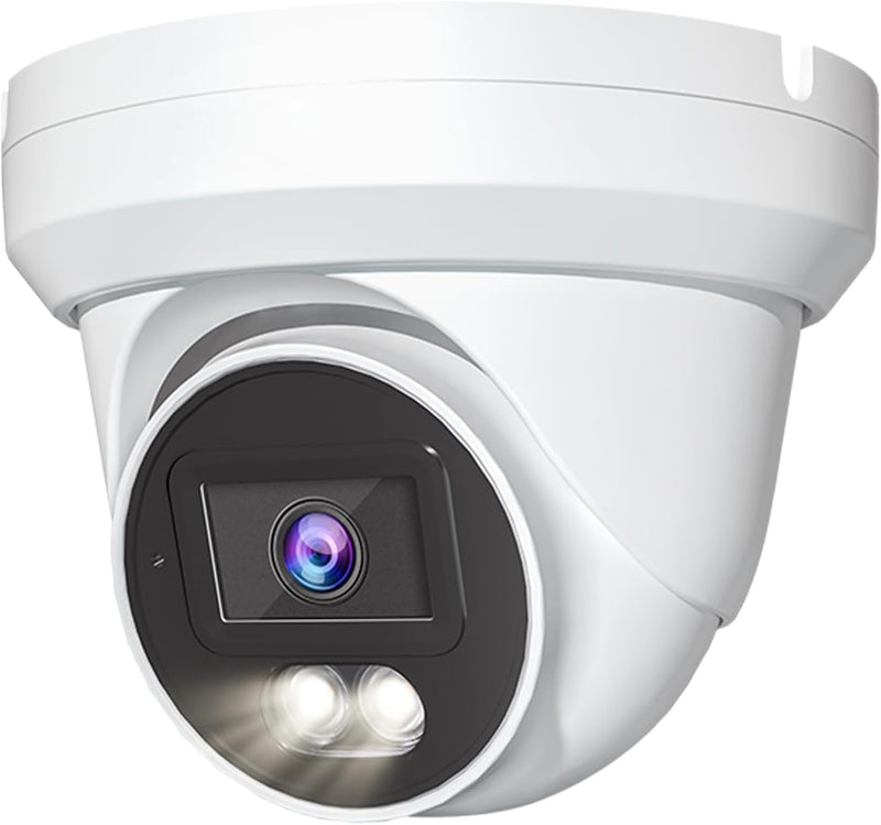 Marquis 8MP 24/7 Full-Color HD TVI/CVI/AHD/CVI Turret Dome with Sony-Starvis CCTV Security Camera, Outdoor Color Night Vision Waterproof Analog Surveillance Camera 2.8mm Lens (Require 8MP DVR)… 8MP Color Night