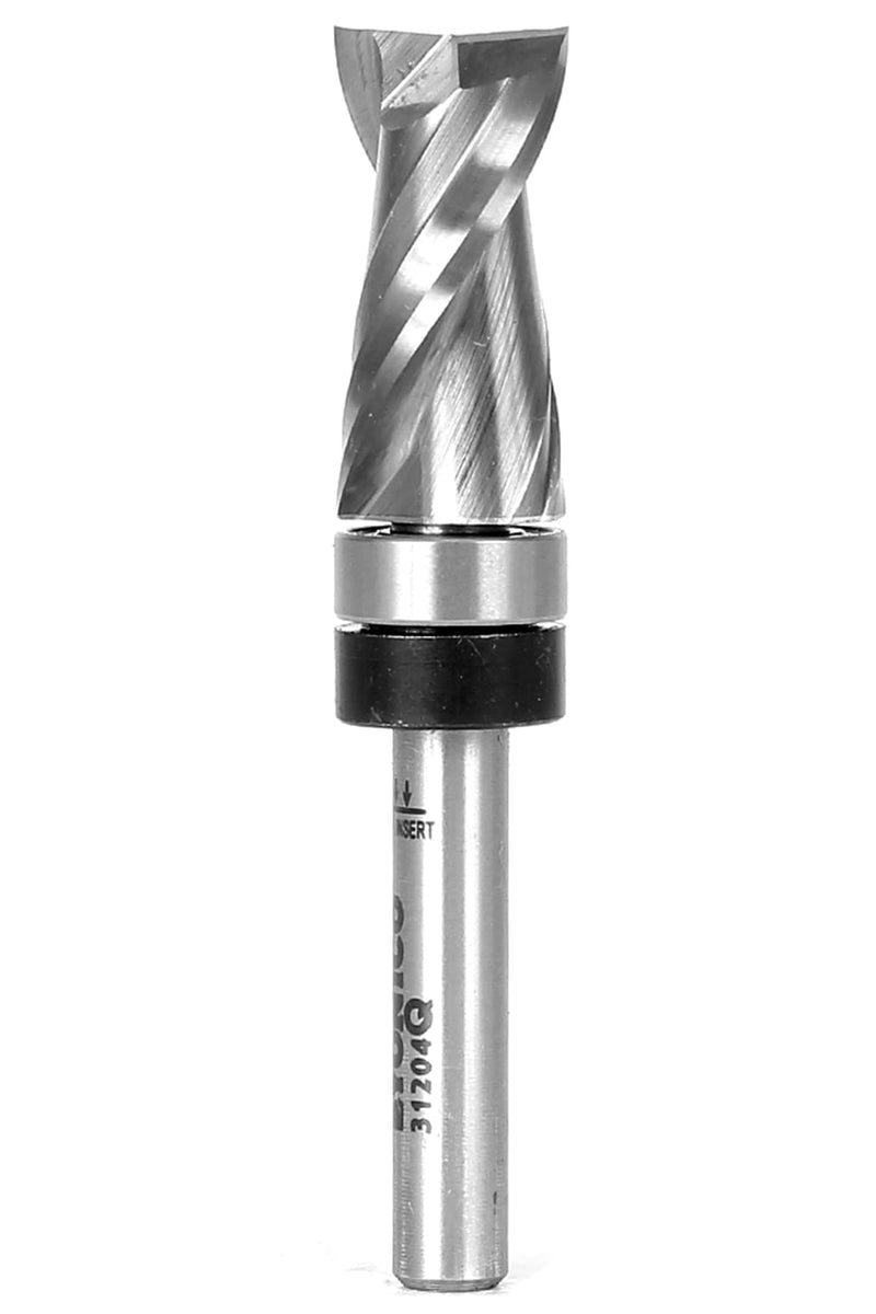 YONICO Flush Trim Router Bits Pattern Bit Ultra-Performance 1-Inch Height X 1/2-Inch Diameter Top/Shank Bearing Upcut 1/4-Inch Shank 31204q Top Bearing Upcut - 1/2" W X 1" H 1/4" Shank