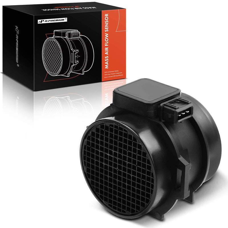 A-Premium Mass Air Flow Sensor Meter [3-Pins] Compatible with BMW 323i/328i/528i 1999-2000, 325i/325Ci/525i 2001-2003, 2.5L 2.8L, Replace# 13621432356