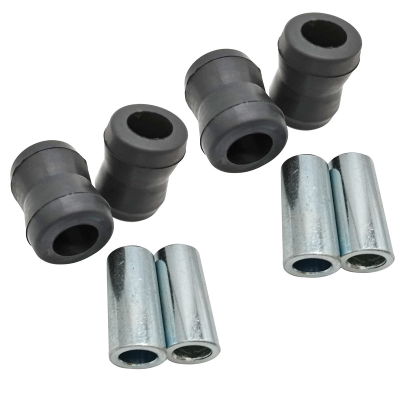 Hourglass Shock Eye Bushing ID 5/8" with Double M10 Sleeves,4X Eye Bushing 4X Sleeve,shock bushing,sway bar links bushing