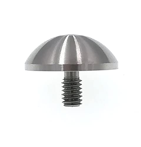 SUXING Spherical Point Contact Point for Dial Digital Indicator Depth Gauge Tip 4-48 UNF Thread Shank (1/2" Diameter) 1/2" Diameter
