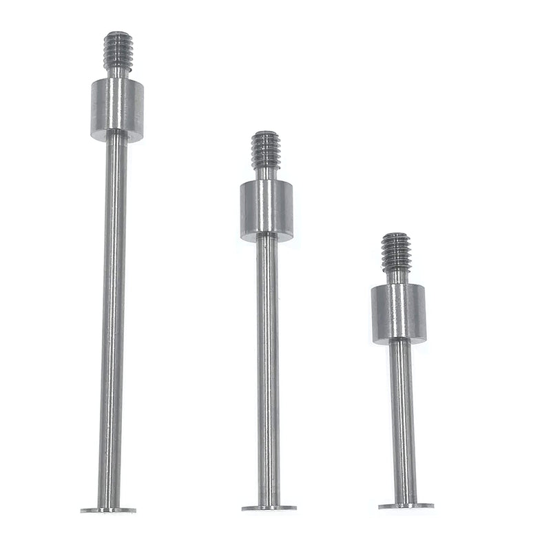 SUXING Flat Contact Points for Dial Indicator Depth 0.4mm Thickness 5mm Diameter 4-48 UNF Thread (4-48UNF A Set) 4-48UNF A SET