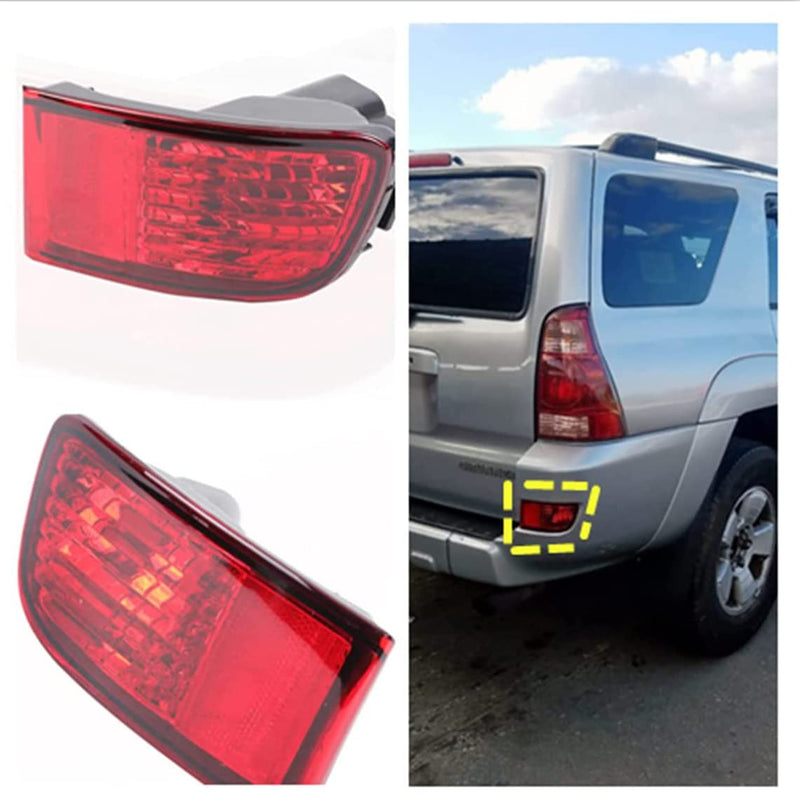 DYRDINSHOW Rear Bumper Reflector Tail Light for 2003-2005 4Runner 2002-2009 Land Cruiser Prado 120 (Right Side) Right