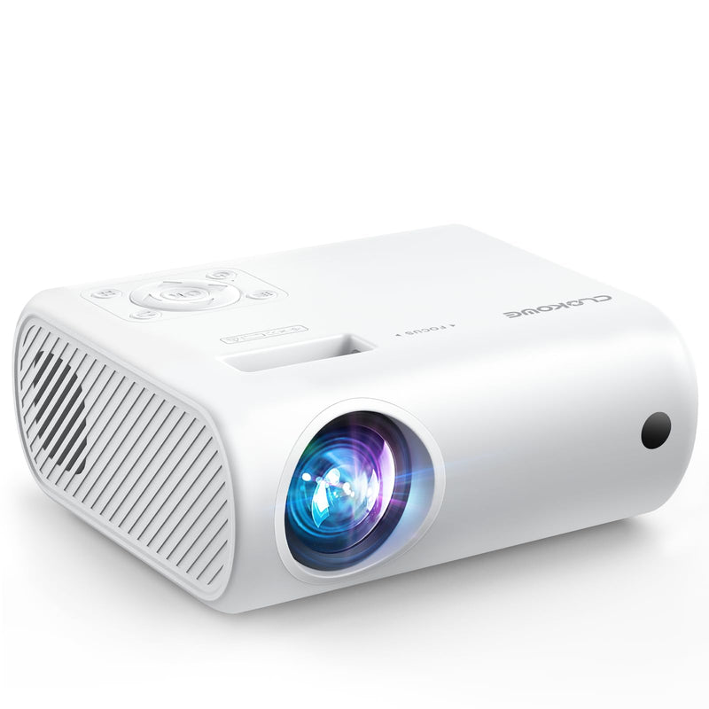 Mini Projector, CLOKOWE 2024 Upgraded Portable Projector with 9000 Lux and Full HD 1080P, Movie Projector Compatible with iOS/Android Phone/Tablet/Laptop/PC/TV Stick/Box/USB Drive/Game Console 2024 Upgraded 9000Lux