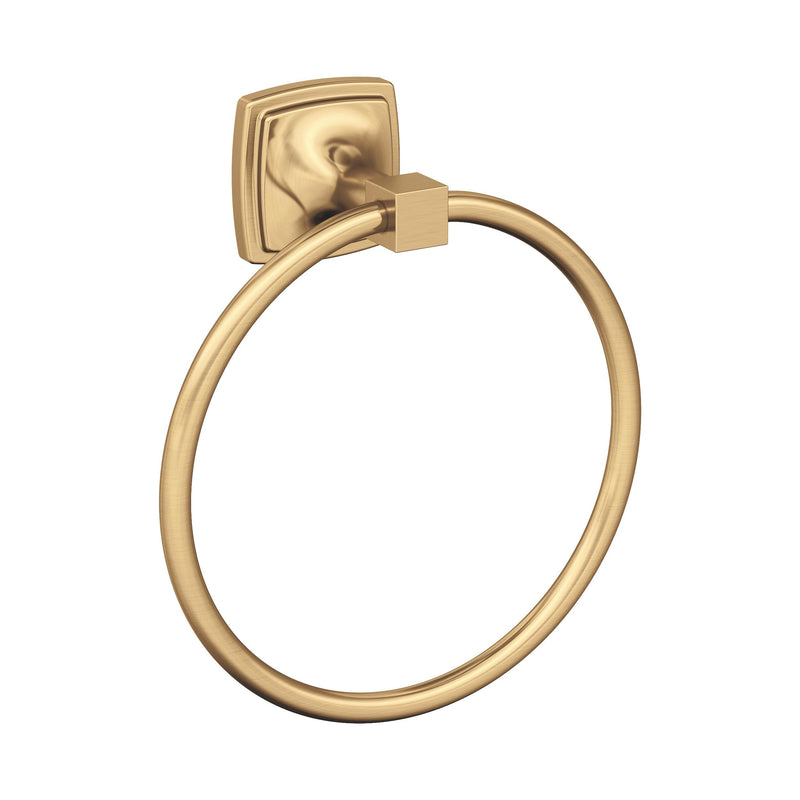 Amerock BH36092CZ | Champagne Bronze Towel Ring | 7-9/16 inch (192 mm) Width Towel Holder | Stature | Hand Towel Holder for Bathroom Wall | Small Kitchen | Bath Accessories
