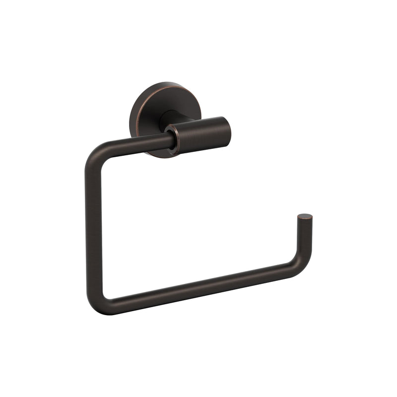 Amerock BH26541ORB | Oil Rubbed Bronze Towel Ring | 6-7/16 in (164 mm) Length Towel Holder | Arrondi | Hand Towel Holder for Bathroom Wall | Small Kitchen | Bath Accessories