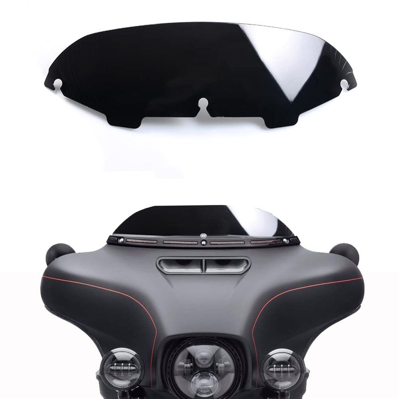 Black 4.5" Windshield Windscreen Compatible for 96-13 Harley Davidson Touring Street Glide Electra Glide FLHT FLHTCU Ultra Classic Glide FLHX FLHTK Tri Glide 1996-2013 4.5” Black