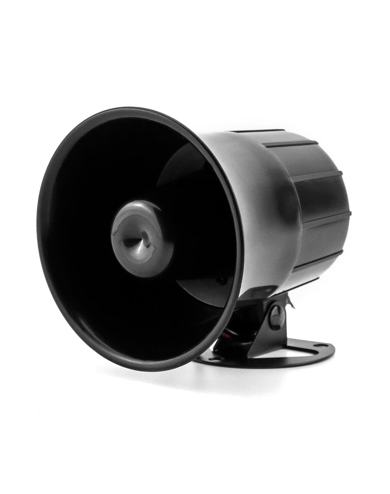 QWORK Electric Siren Horn, DC 12V Security Loud Wired Alarm Siren for Home Alarm System Security and Protection, 110 dB 1 Pack