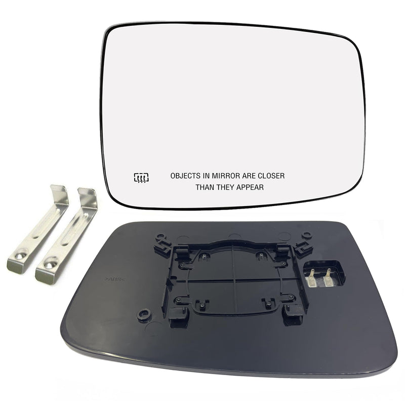 Ram Passenger Right Side Heated Mirror Glass Compatible with 2009-2018 Dodge Ram 1500 2500 Right Power Heated Convex Mirror Glass 68050298AA, 68079362AA