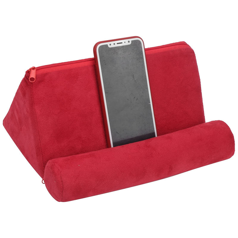 Pillow Tablet Stand, Portable Mobile Phone Support Bed Rest Cushion Tablet Reading Holder Tablet Pillow Stand Holder for Tablet Book Tab Stand Holder for Bed Armrests Carpet,