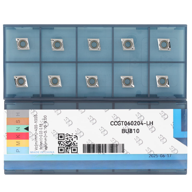 Carbide Inserts for Aluminum CCGT 21.51 Ccgt060204-LH for Turning Cutting Aluminum Inserts, 10PCS. CCGT21.51-LH