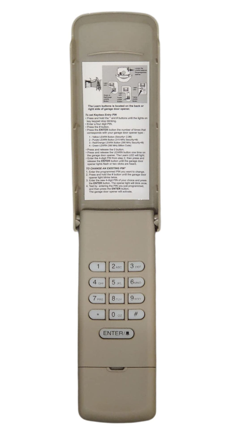  [AUSTRALIA] - Garage Door Opener Keypad Universal for Liftmaster Chamberlain Craftsman Openers with Learn Button, Replaces 877MAX G940EV-P2 878MAX 377LM 977LM 877LM 66LM CMXZDCG440 Wireless Keypad Gray