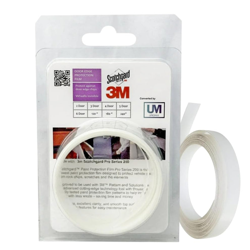 3M-4Door Door Edge Paint Protection Film 3M-PPF PRE-Cut Strips Car Door Protector Edge Guard Scratch 8mil Strips Clear Invisible Universal Car Truck (4 Doors) 4 Doors