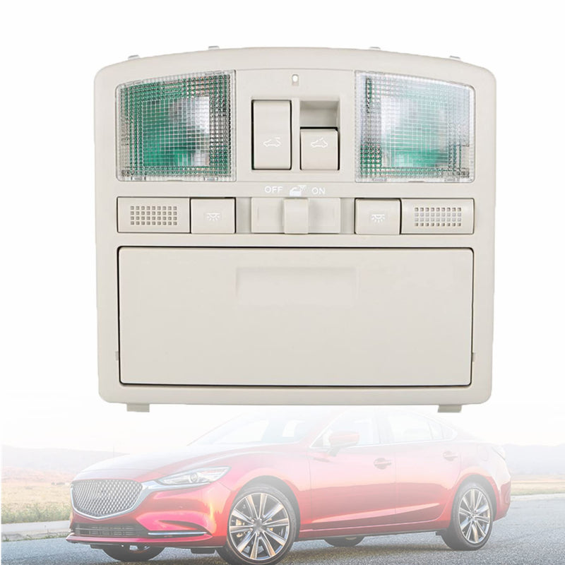 munirater Overhead Console Reading Light Console Replacement for 2009-2011 Mazda 6 Reading Light Beige GS4C-69-970D-30 GS4C69970D75
