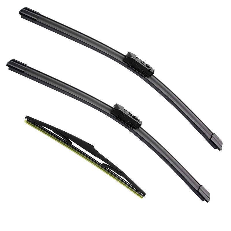 3 Factory Wiper Blade Replacement for Mazda CX-5 CX-9 02/2017-2021 2022 2023 2024 Original Equipment Windshield Window Wiper Blades Set - 24"/18"/14"(Set of 3) Top Lock 24+18+14